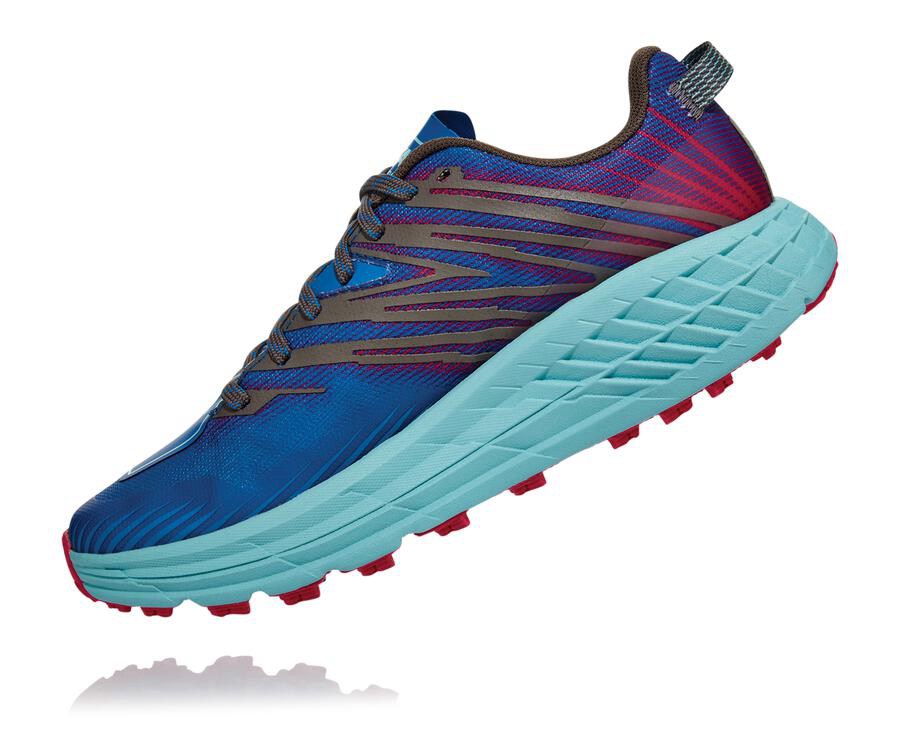 Hoka One One Trainers Womens Blue - Speedgoat 4 - 98672YHPA